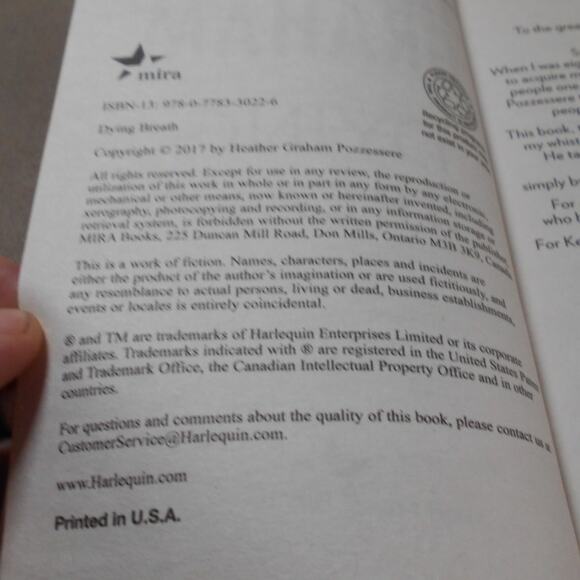 Dying Breath by Heather Graham Paperback 2017 Krewe of Hunters #21 - Picture 5 of 7